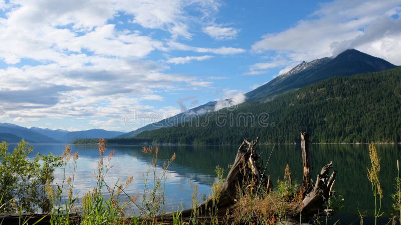 Amazing Lake view in the Rockies royalty free stock image Amazing Lake view in the Rockies royalty free stock image