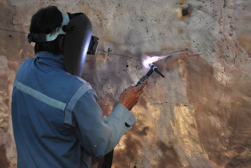 Amazing Modern Art from Welding Bronze Metal Stock Image Image of