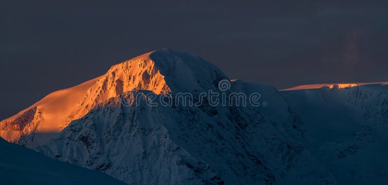 An normal and fantastic view during sunrise in the north of Norway. An normal and fantastic view during sunrise in the north of Norway