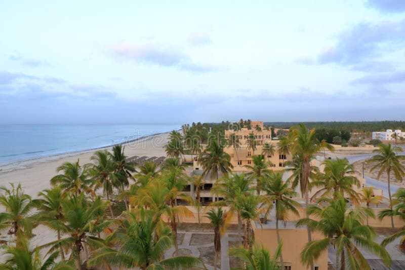 Amazing Sunset At The Beach In Salalah Oman Stock Image Image Of