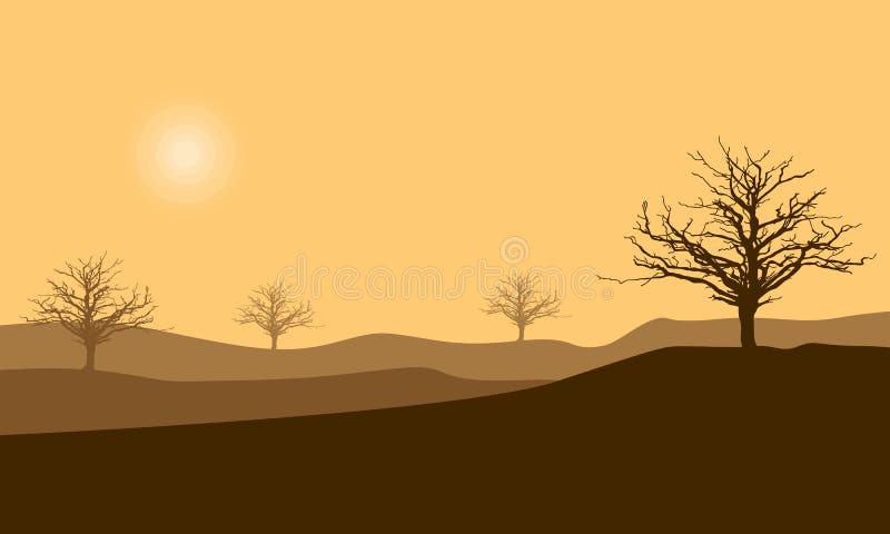 Amazing Twilight Silhouette in the Afternoon. City Vector Stock Vector ...