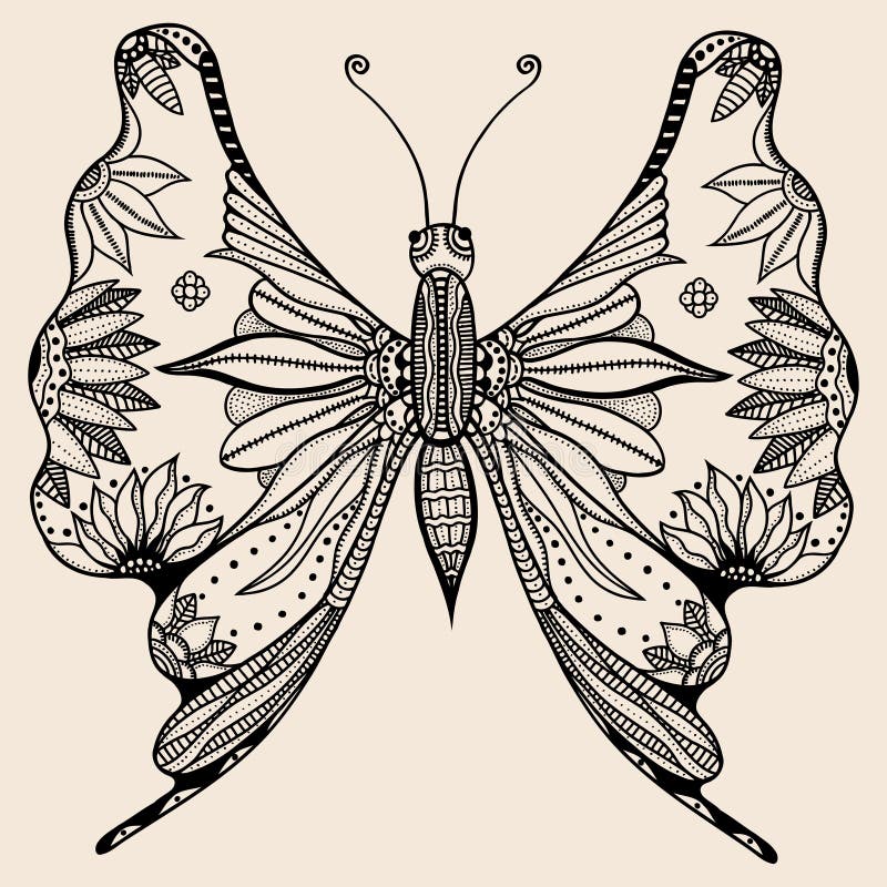 Amazing wonderland fly butterfly vector illustration Amazing wonderland fly butterfly vector illustration
