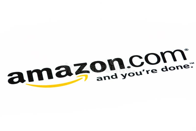 Amazon logo editorial photography. Image of brand, link - 17835282