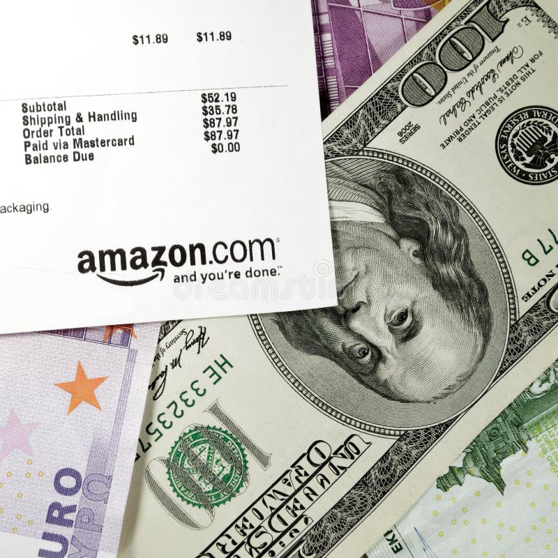 Amazon. com invoice stock photos