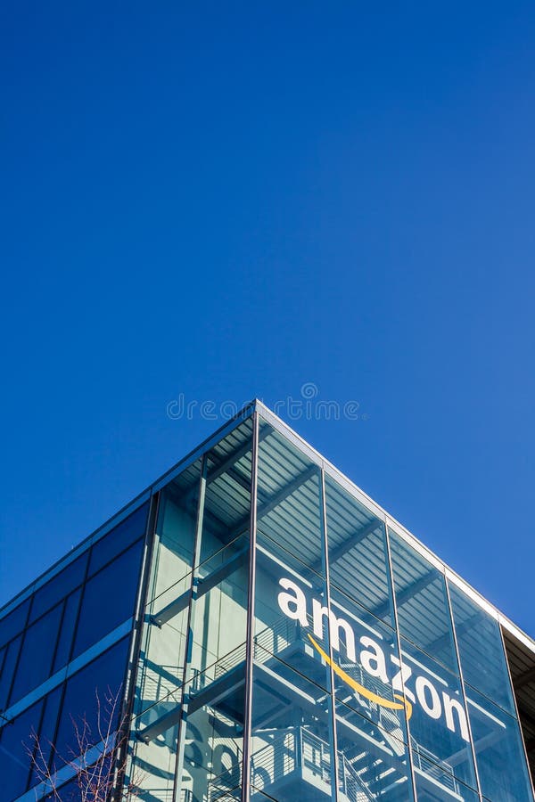 Amazon Logo at Office Building, Munich Germany Editorial Image Image