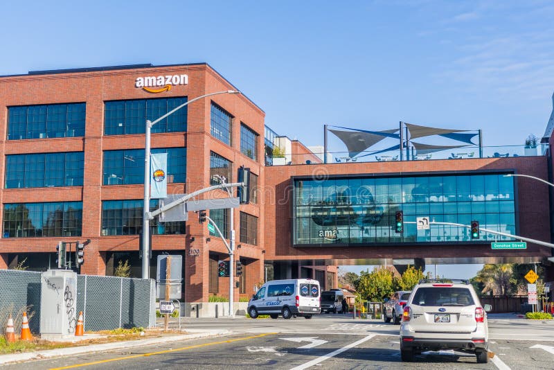 Amazon office building situated in Silicon Valley royalty free stock photo Amazon office building situated in Silicon Valley royalty free stock photo