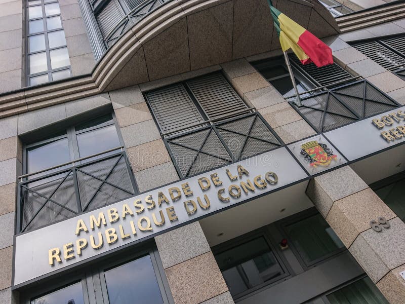 Repubblica Democratica Del Congo Ambasciata Ambasciata Della Repubblica Del Congo a Berlino Immagine Editoriale