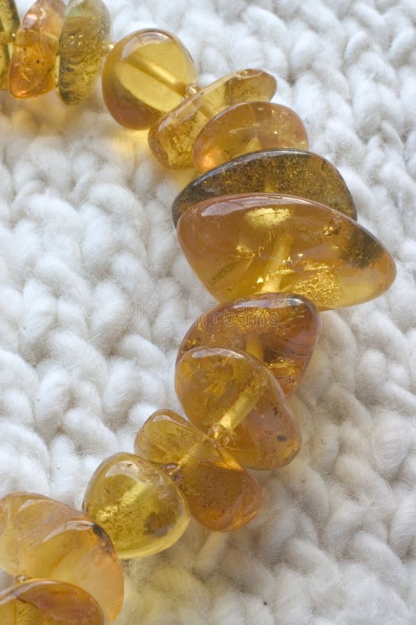 Amber beads string