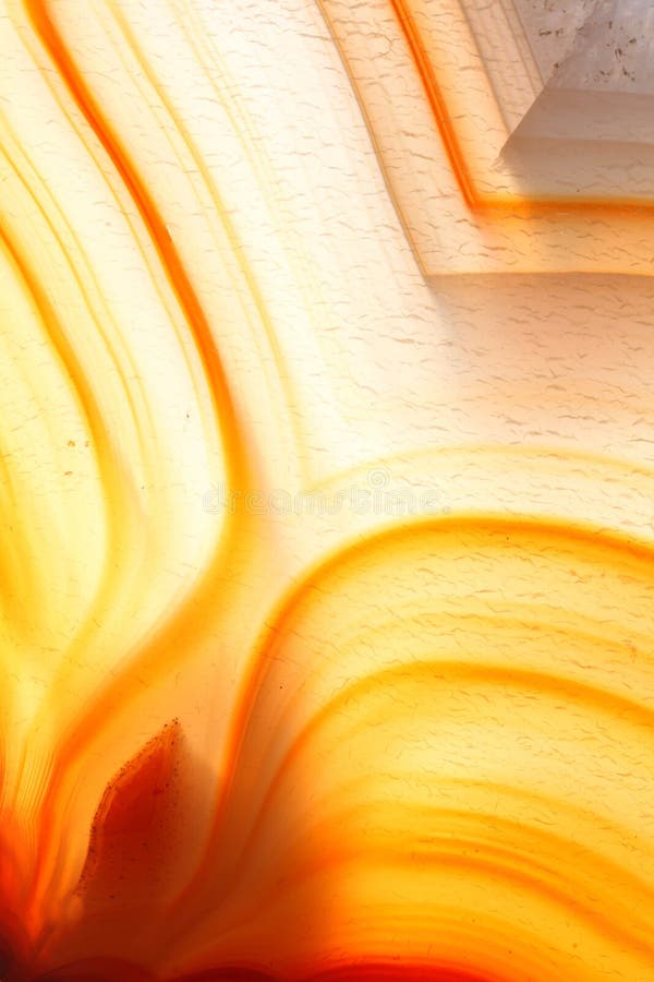 Una vista ravvicinata di colore ambra agata.