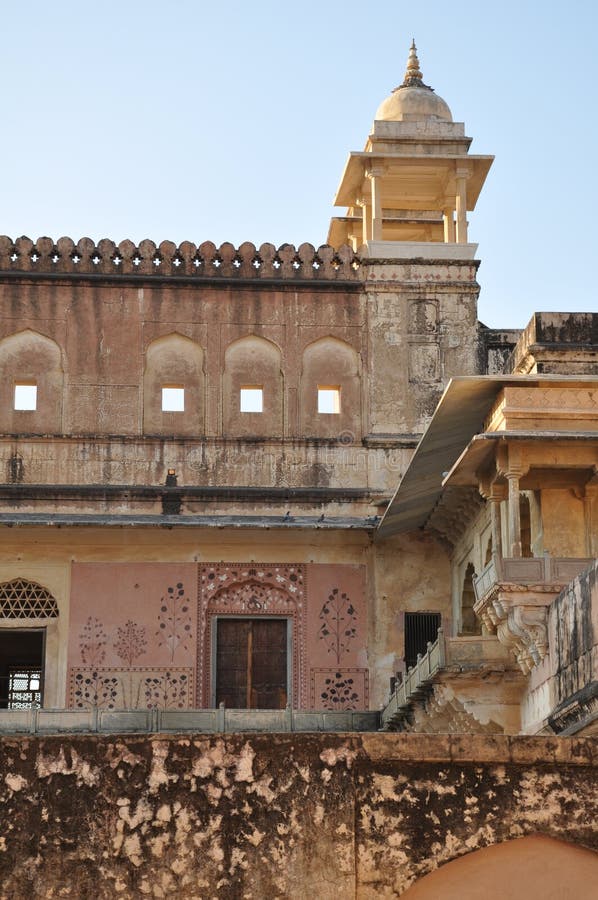 Amber Fort & Palace in Jaipur Stock Image - Image of maharani, fortress ...