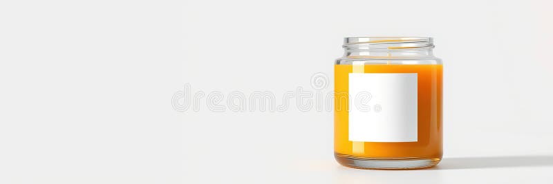Amber Glass Candle Jar Mockup Design Inspiration for Luxury Candle Packaging Branding royaltyfri illustrationer