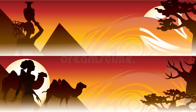Ambiti di provenienza africani di corsa illustrazione di stock Ambiti di provenienza africani di corsa illustrazione di stock