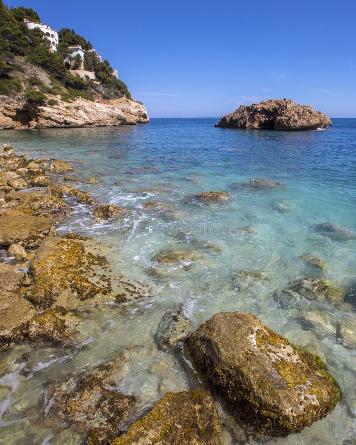 Ambolo Beach in Javea stock photo. Image of destination 146100680