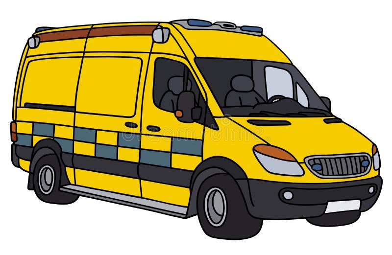 Carro De Ambulância Amarelo, Serviço Médico De Emergência Veículo Vetor De  Desenhos Animados Ilustração Isolada Em Um Fundo Branco Ilustraciones svg,  vectoriales, clip art vectorizado libre de derechos. Image 80957620