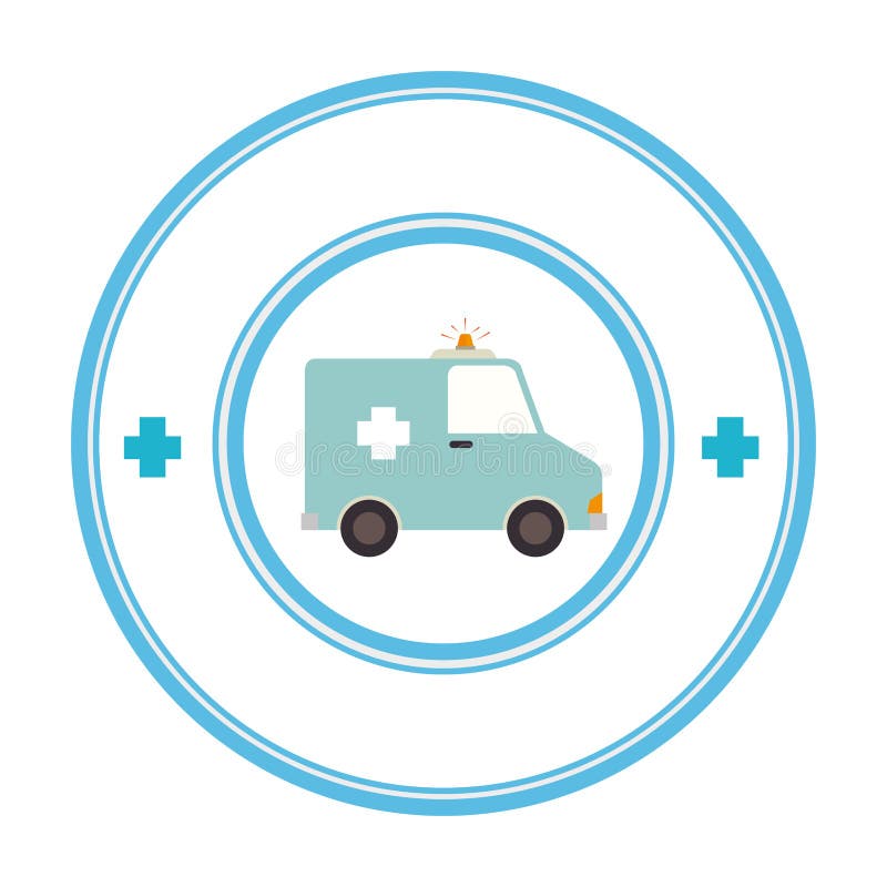 Ambulance Emergency Vehicle Icon Stock Vector Illustration of