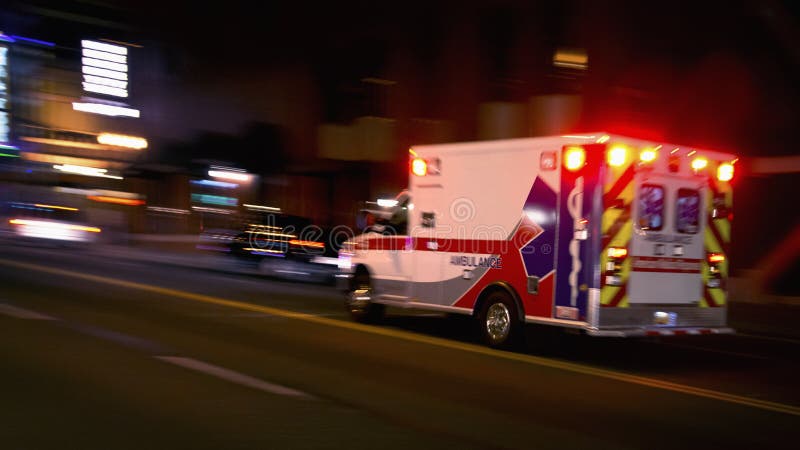 Fast speeding ambulance