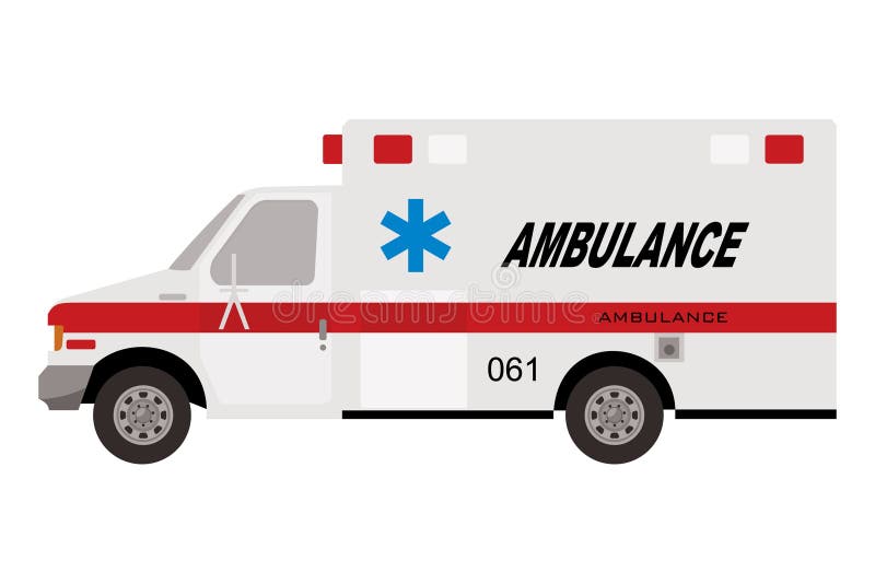 Ambulance truck stock illustration