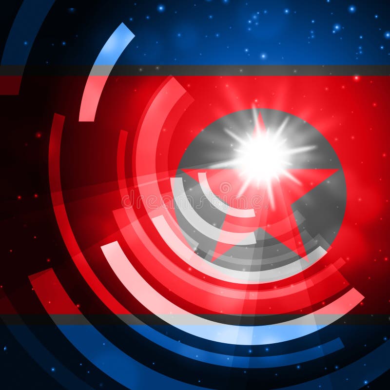 Ameaça do ataque do Cyber pela ilustração dos hacker 3d da Coreia do Norte ilustração royalty free Ameaça do ataque do Cyber pela ilustração dos hacker 3d da Coreia do Norte ilustração royalty free
