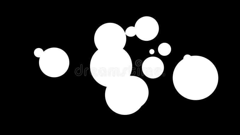 Amender l'arrière-plan abstrait des métaballs comme si le verre tombait ou des sphères remplies de reflets bleus fusionnaient et illustration libre de droits