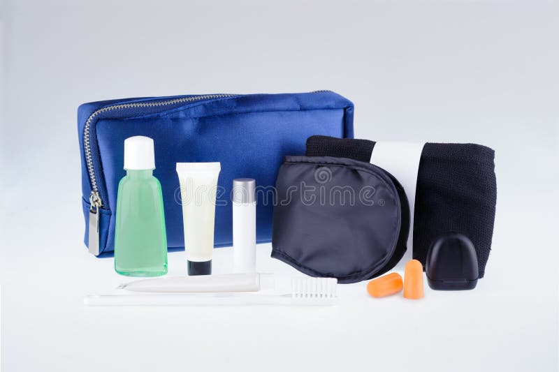 Business class essential travel kit royalty free stock images Business class essential travel kit royalty free stock images
