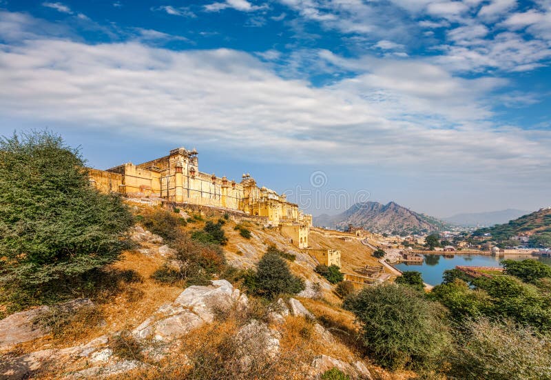 Amer οχυρό, Rajasthan, Ινδία στοκ εικόνες Amer οχυρό, Rajasthan, Ινδία στοκ εικόνες