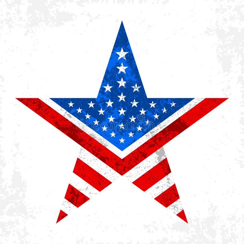 America star icon stock vector. Illustration of flag - 55117592