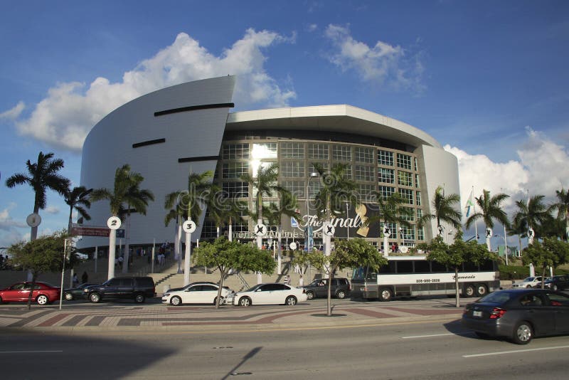 American airlines arena, hem av Miami värme royaltyfri fotografi American airlines arena, hem av Miami värme royaltyfri fotografi