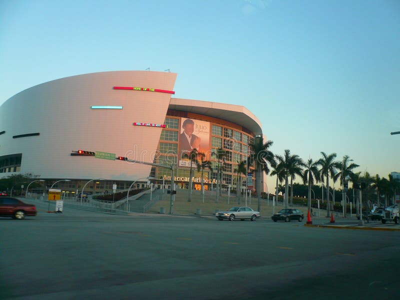 The American Airlines Arena, Home of the Miami Heat Editorial Stock