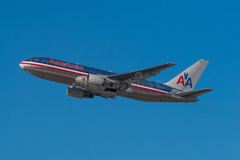American Airlines Boeing 767 royaltyfri fotografi American Airlines Boeing 767 royaltyfri fotografi