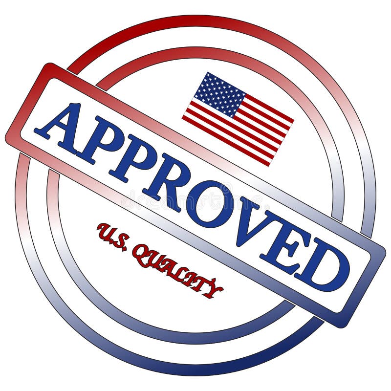 American Approved Quality Stamp Stock Illustration Illustration of seal, united 62245824