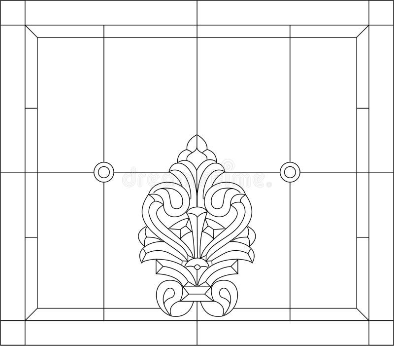 American Bevel Designs for Glass Art Stock Illustration Illustration of american, coreldraw