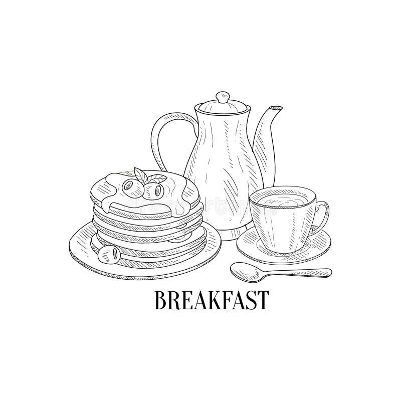 5424 Pancakes Sketch Images Stock Photos  Vectors  Shutterstock