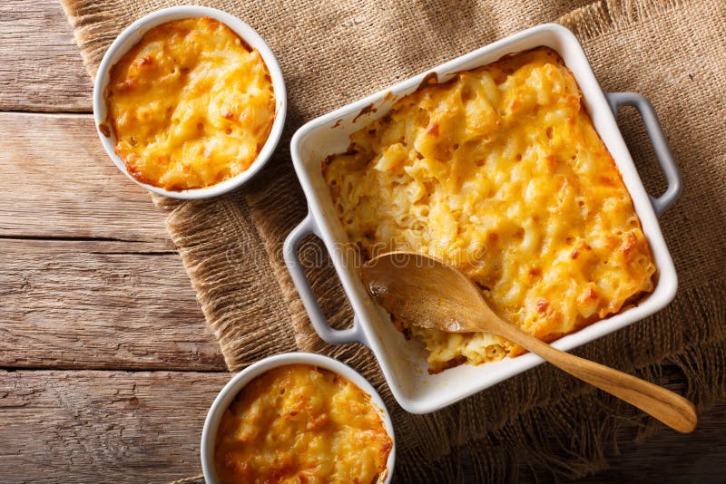 American casserole macaroni and cheese in baking dish close up. royalty free stock photo American casserole macaroni and cheese in baking dish close up. royalty free stock photo