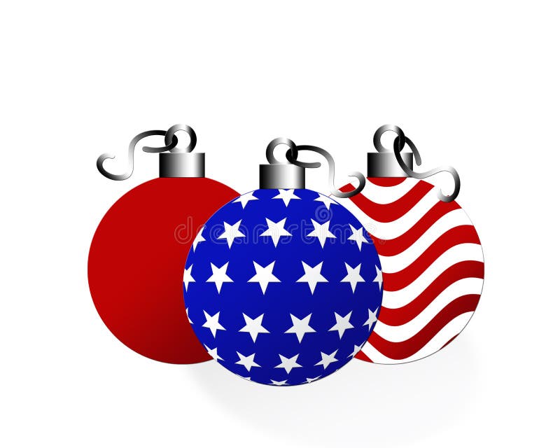 Blue Patriotic Christmas stock vector. Illustration of night - 16304118