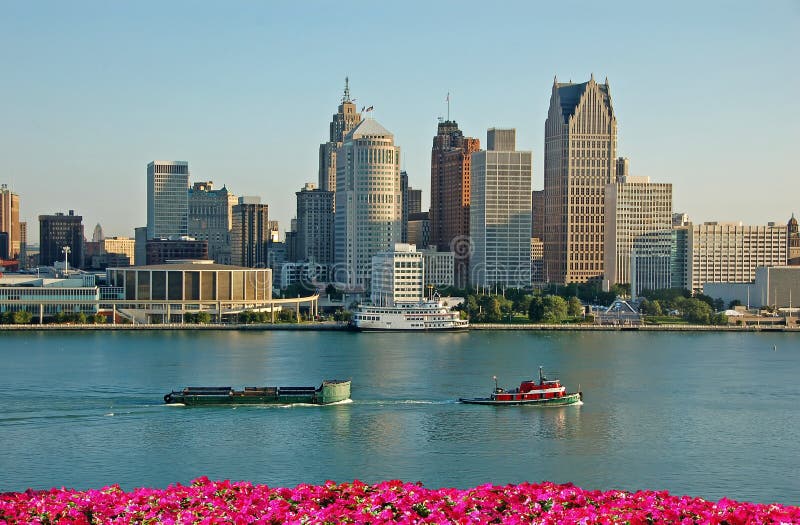 AMerican city skyline and waterfront