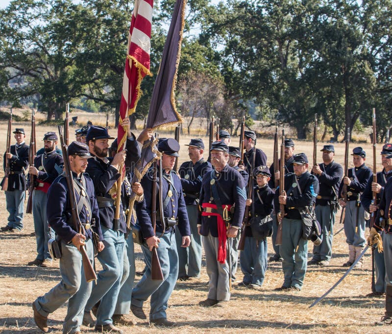 American Civil War Reenactors Editorial Photography Image of uniform