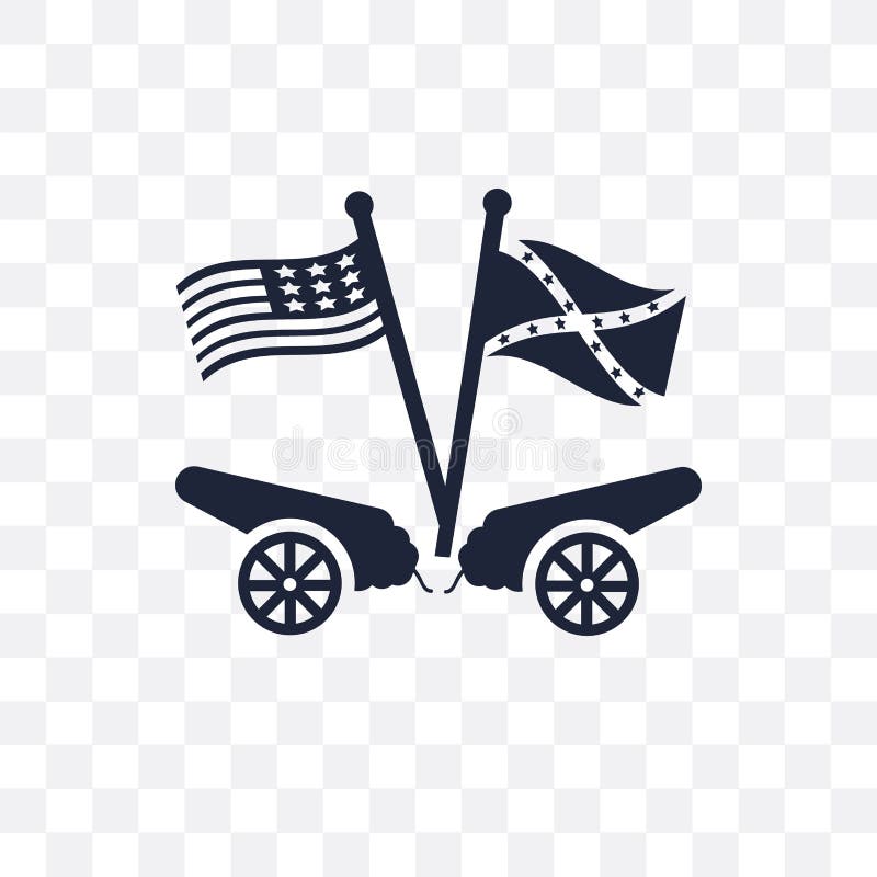 american civil war transparent icon. american civil war symbol d vector illustration american civil war transparent icon. american civil war symbol d vector illustration