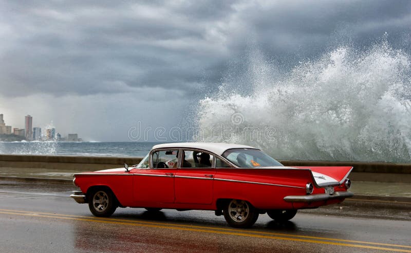 American Classic Cars on the Street in Havana Editorial Photo - Image ...