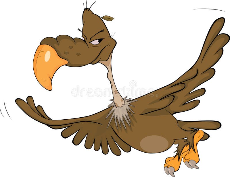 American condor. Cartoon