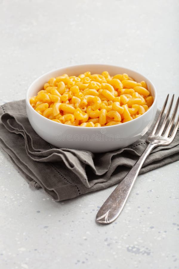 American Creamy Macaroni and Cheese Pasta Stock Photo Image of cream