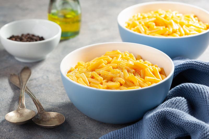 American Creamy Macaroni and Cheese Pasta Stock Photo Image of sauce