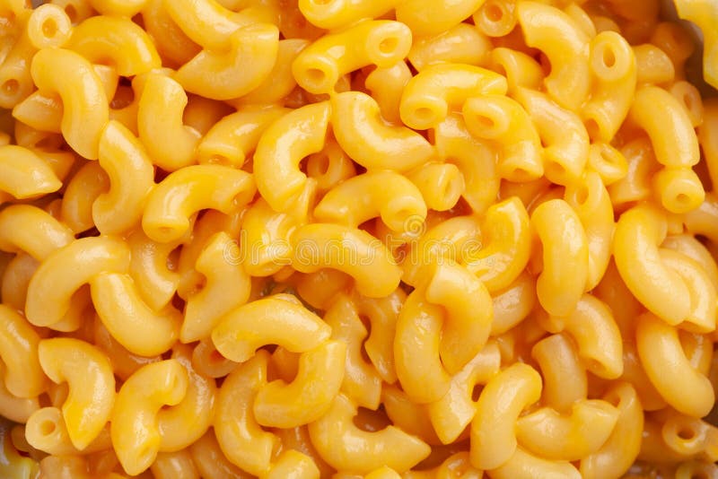 American Creamy Macaroni and Cheese Pasta Stock Image Image of