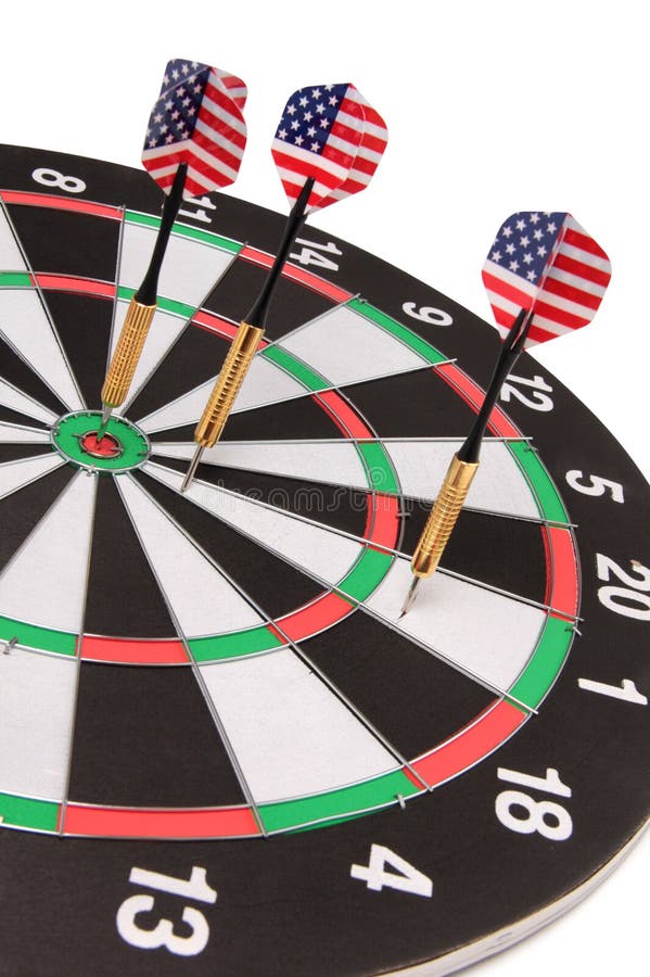 Object of darts one stock photo. Image of goal, game 119332822