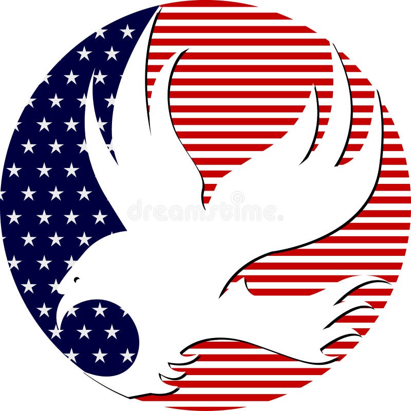 Download American eagle stock vector. Illustration of logo, full - 19452905