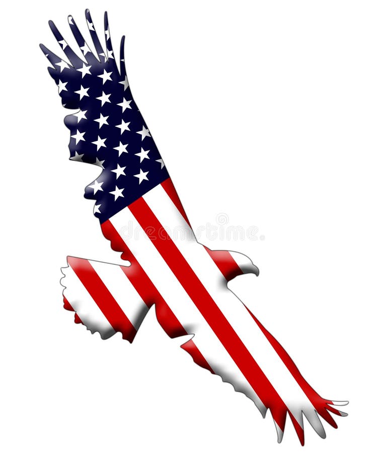 American Eagle flag stock illustration American Eagle flag stock illustration