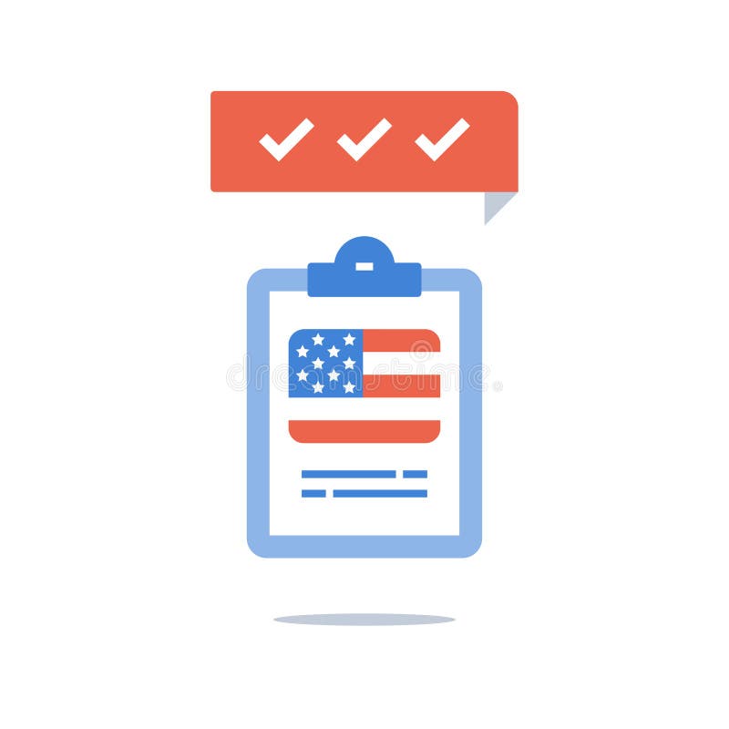 American English language, education program, fast training course, pass exam, test preparation, USA flag, linguistic class stock illustration American English language, education program, fast training course, pass exam, test preparation, USA flag, linguistic class stock illustration