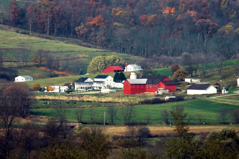 Scenic Amish farm stock photo. Image of lifestyle, countryside - 6014054