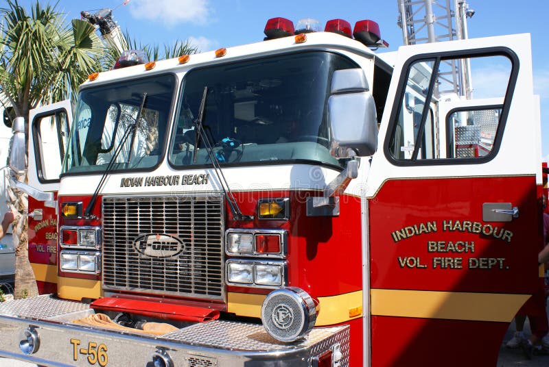 American fire truck editorial image. Image of brave, american 23727205