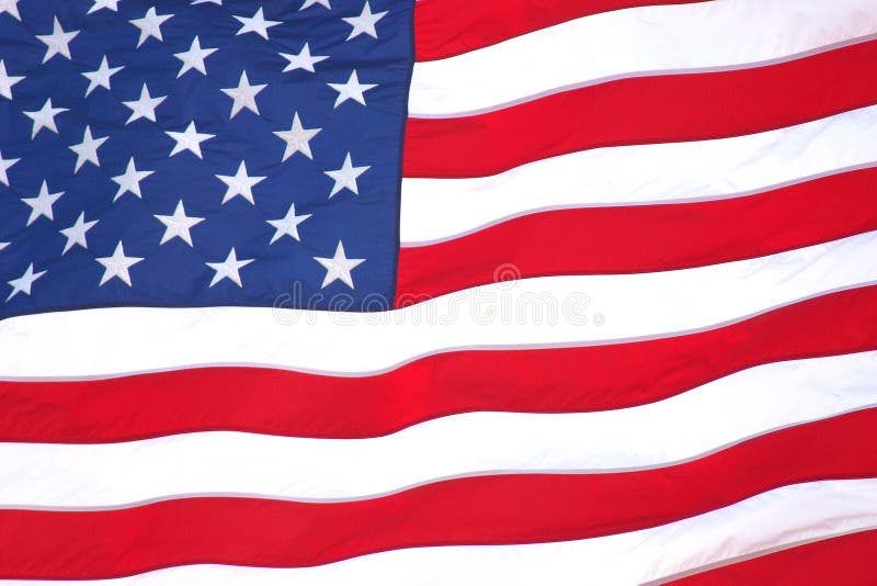Detallado imagen de Americano bandera ondulación.
