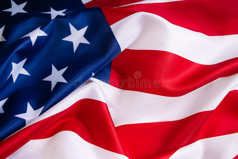 American flag background. Concept for independence, memorial day or labor day. Culture of USA. Stars and stripes